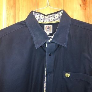 Cinch long sleeve, navy blue, square button